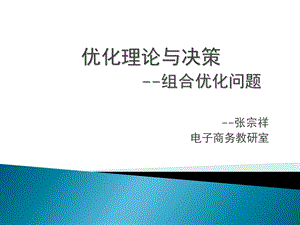 概述与组合优化概念续.ppt