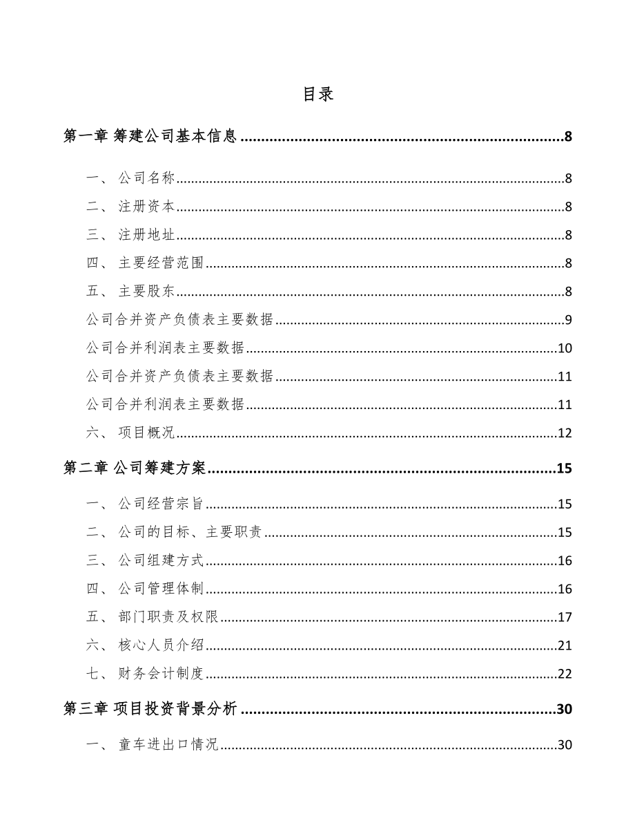 大渡口区关于成立儿童手推车公司可行性研究报告.docx_第2页