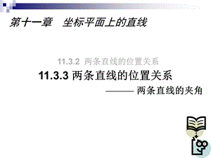 11.3.3两条直线的位置关系【杨高】.ppt