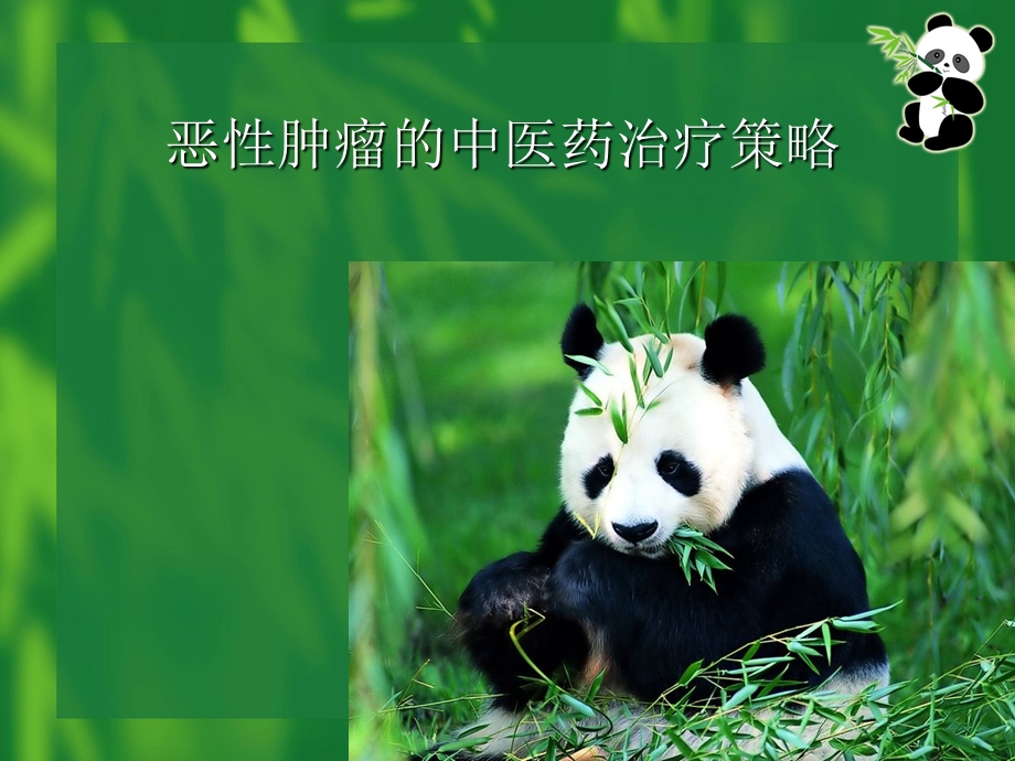 恶性肿瘤的中医药治疗策略.ppt_第1页