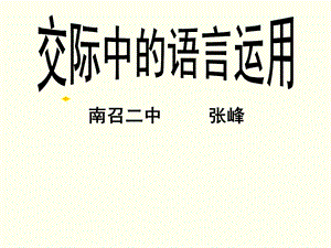 梳理探究交际中的语言运用.ppt