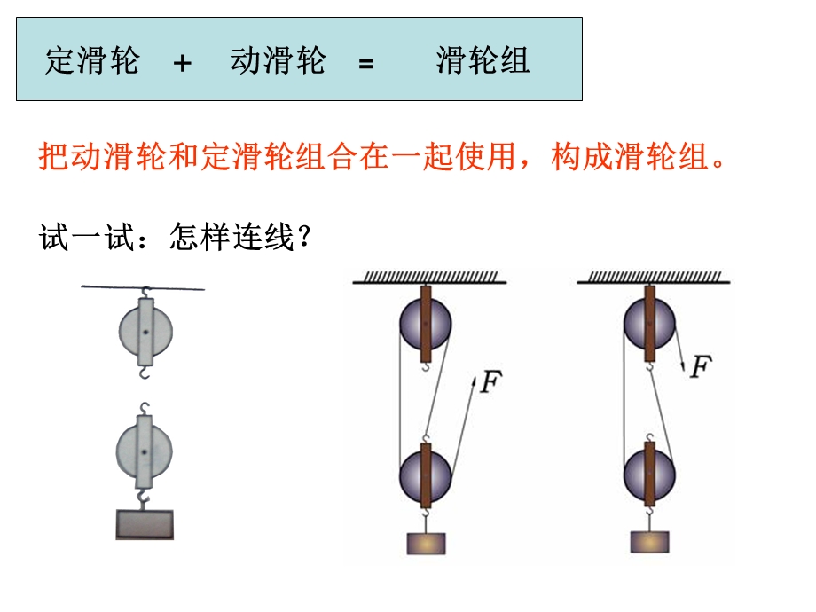 教科版六年级科学上册滑轮组.ppt_第3页