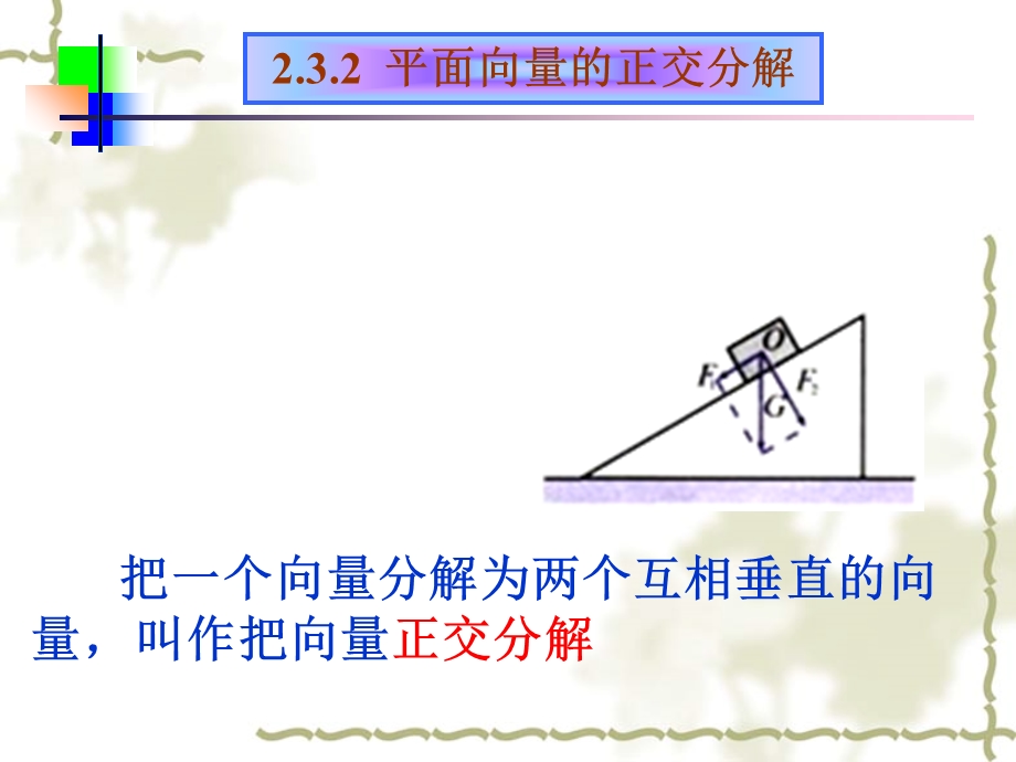 平面向量的正交分解.ppt_第2页