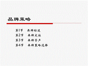 市场营销学通论课件品牌策略.ppt