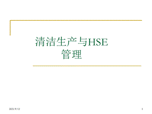 清洁生产与HSE管理.ppt