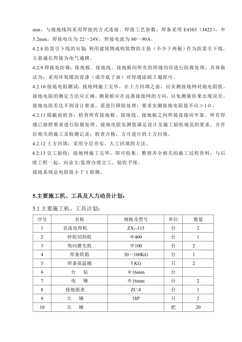 污水处理接地施工方案.doc_第3页