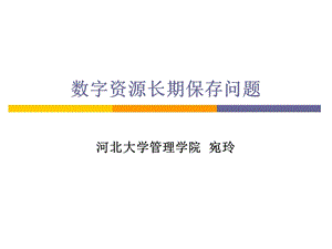 数字资源的长期保存.ppt