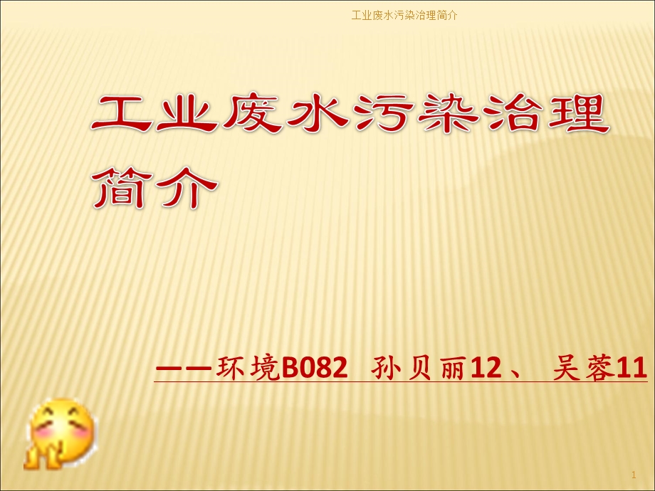 工业废水污染治理简介.ppt_第1页