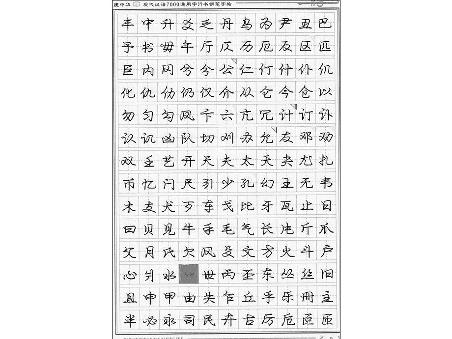 庞中华现代汉语行书钢笔字帖.ppt_第2页