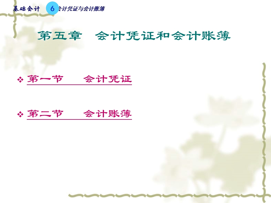 第六章会计凭证和会计账簿.ppt_第1页