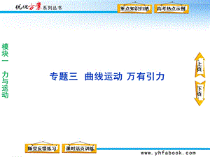模块一专题三曲线运动万有引力.ppt
