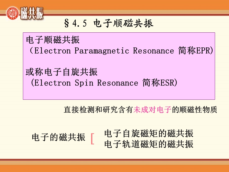 电子顺磁共振(ESR).ppt_第1页