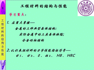 工程材料及成形技术基础工程材料的结构与性能.ppt