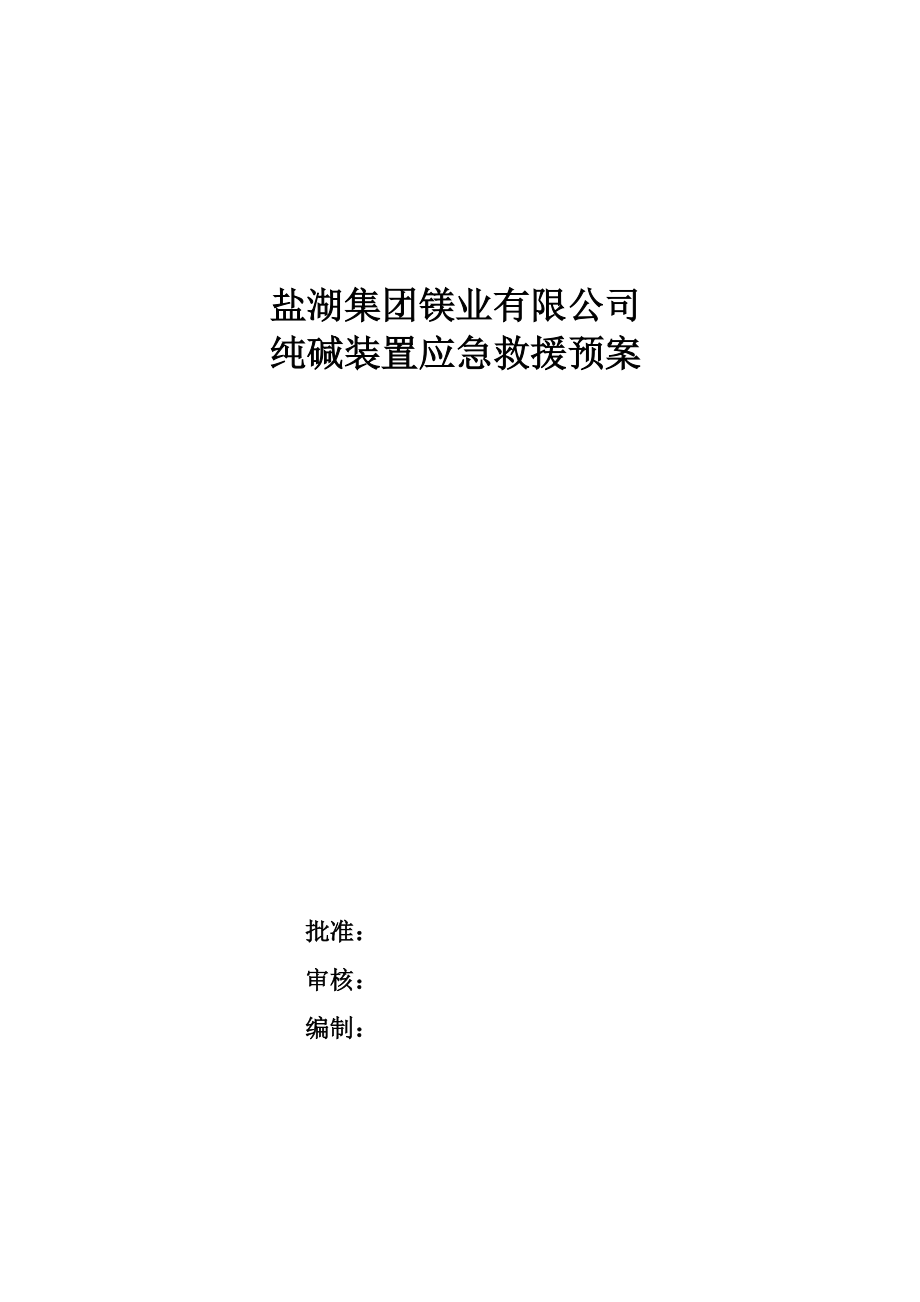 纯碱装置生产安全事故应急预案全文.doc_第3页