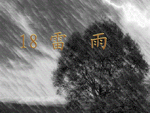 新人教版小学语文二年级下册18、《雷雨》.ppt