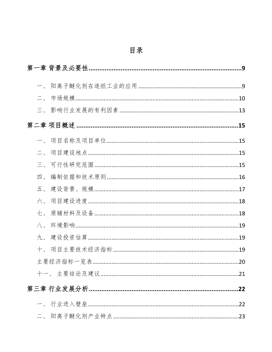 大同阳离子醚化剂项目可行性研究报告.docx_第3页