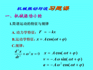 机械振动与波习题.ppt