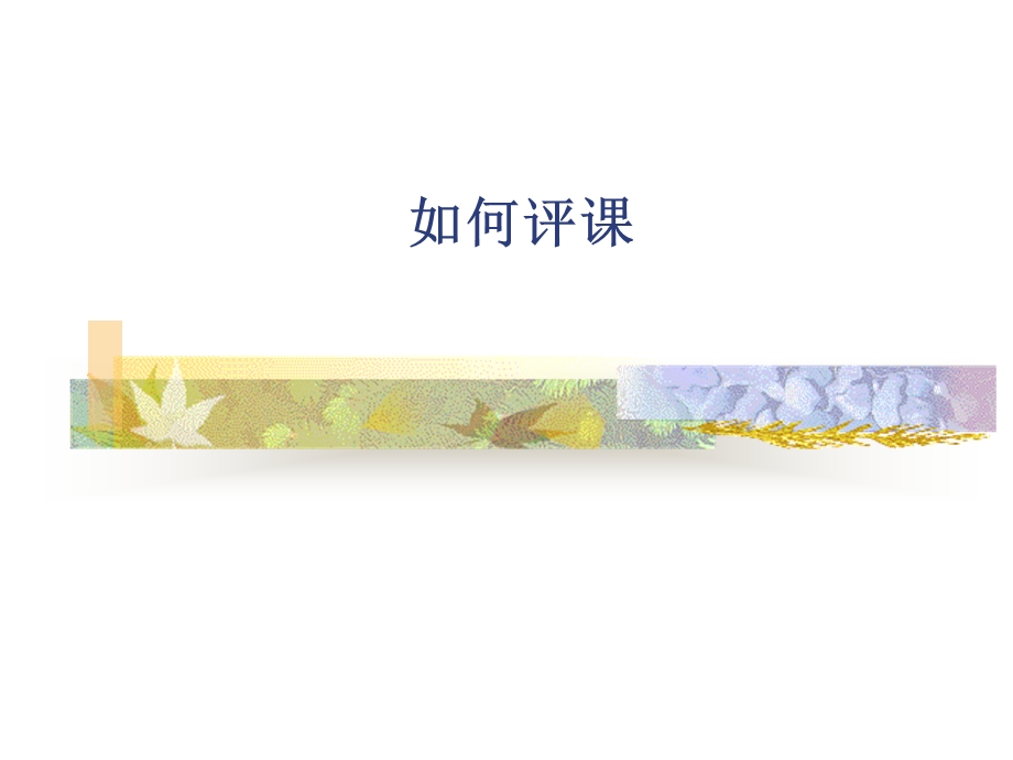 教师培训课件：如何评.ppt_第1页