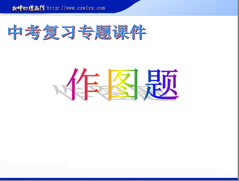 沪粤版中考物理专题复习《光学、力学和电磁类作图题》.ppt_第1页