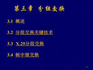 现代通信网技术第三章分组交换.ppt