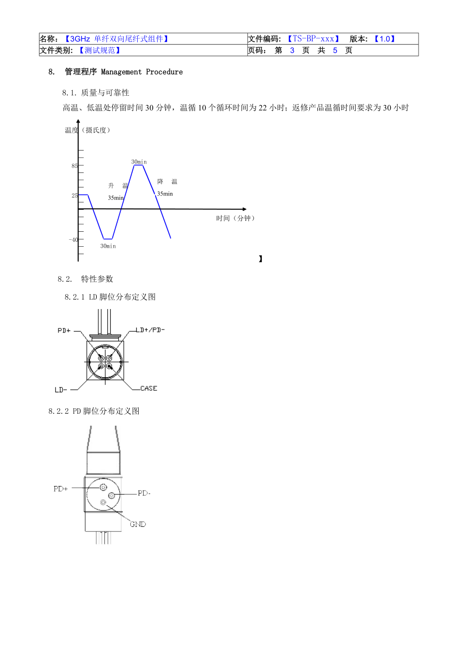 3GHz单维双向尾纤式组件AB24C188213SA9F测试规范.doc_第3页