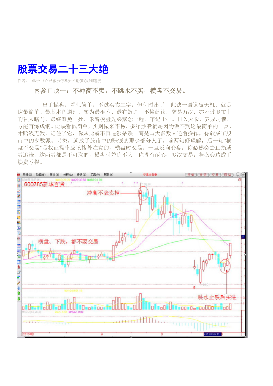 股票交易23绝.doc_第1页