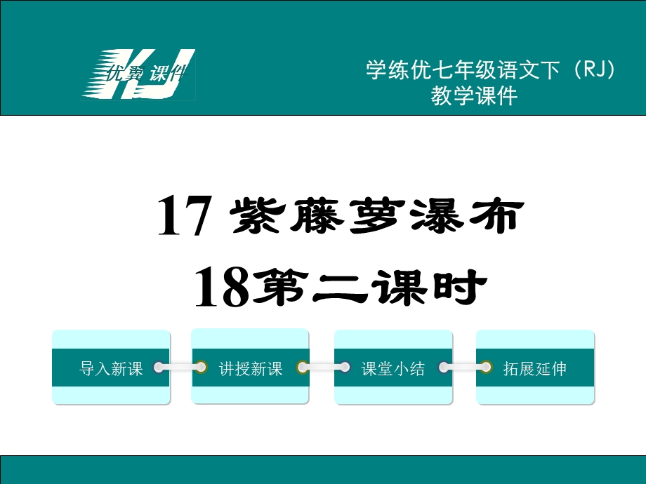 语文七下教学课件(人教版)17紫藤萝瀑布第二课时.ppt_第1页