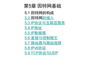 计算机网络技术第5章因特网基础.ppt