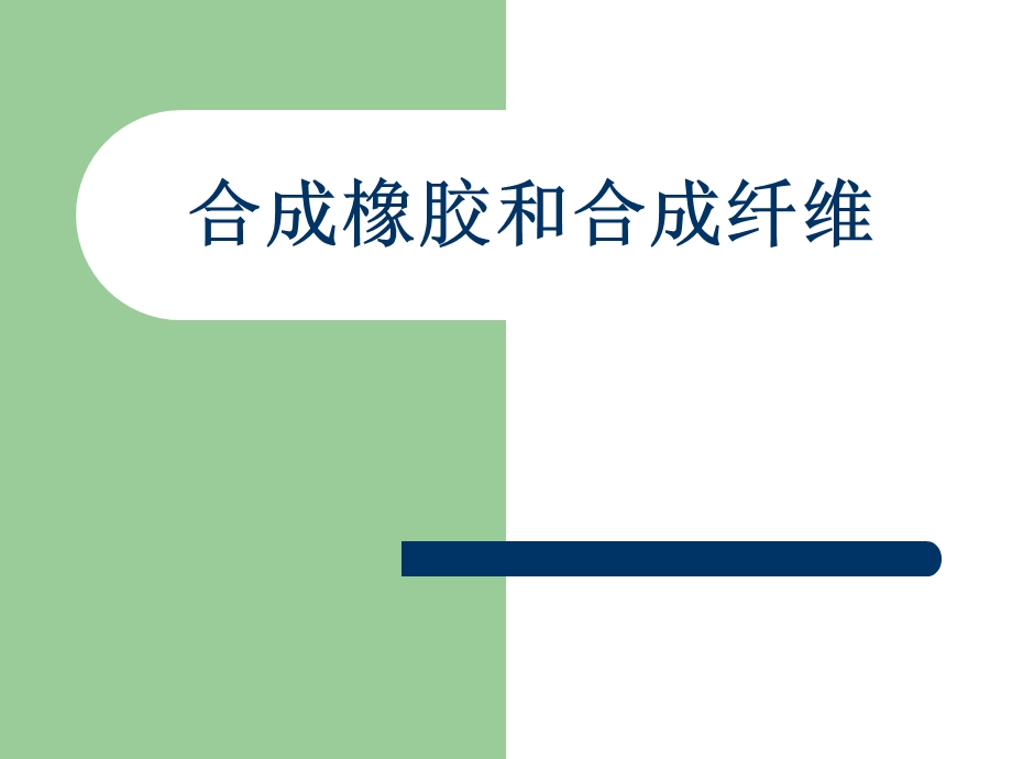 标题：合成橡胶和合成纤维主讲老师：孙丽梅.标题：合成橡胶和合成纤维主讲老师：孙丽梅.ppt_第1页