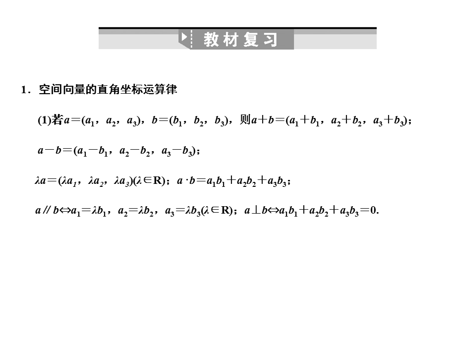 77空间向量的坐标运算.ppt_第2页