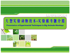 《实验动物与管理教学课件》实验猴生物学特性及应用.ppt