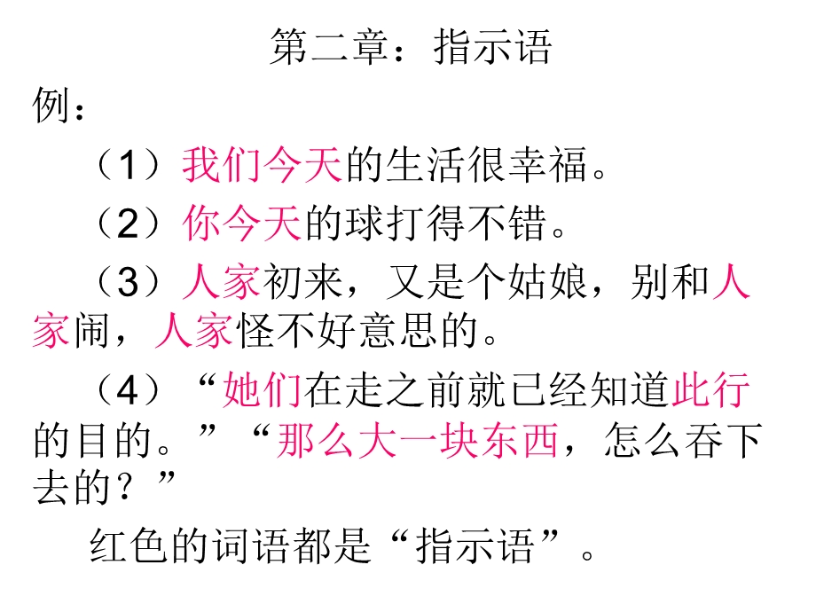 语用学第二章(指示语).ppt_第1页