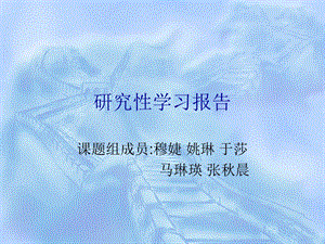 研究性学习报告.ppt