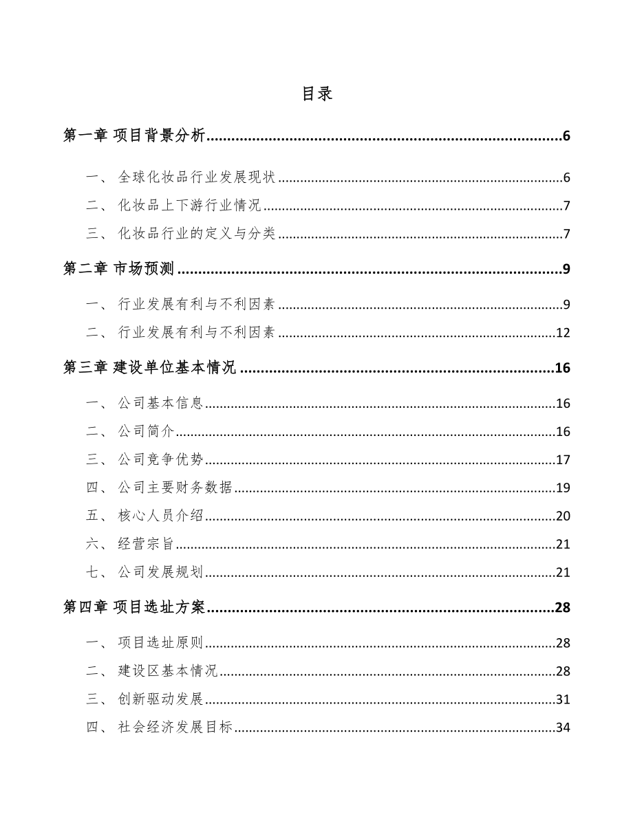 大连化妆品项目可行性研究报告.docx_第2页