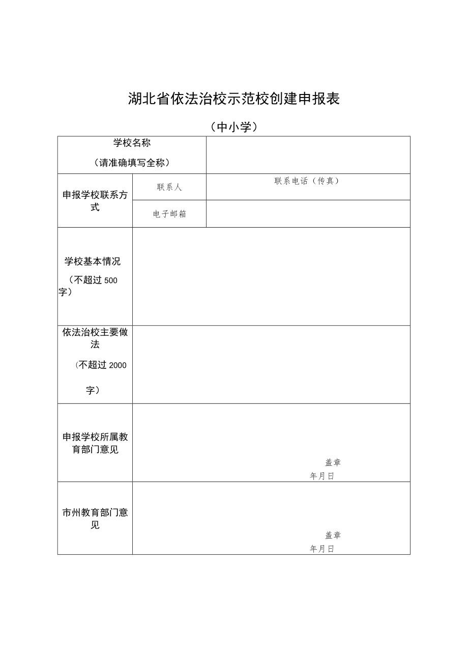 湖北省依法治校示范校创建申报表.docx_第1页