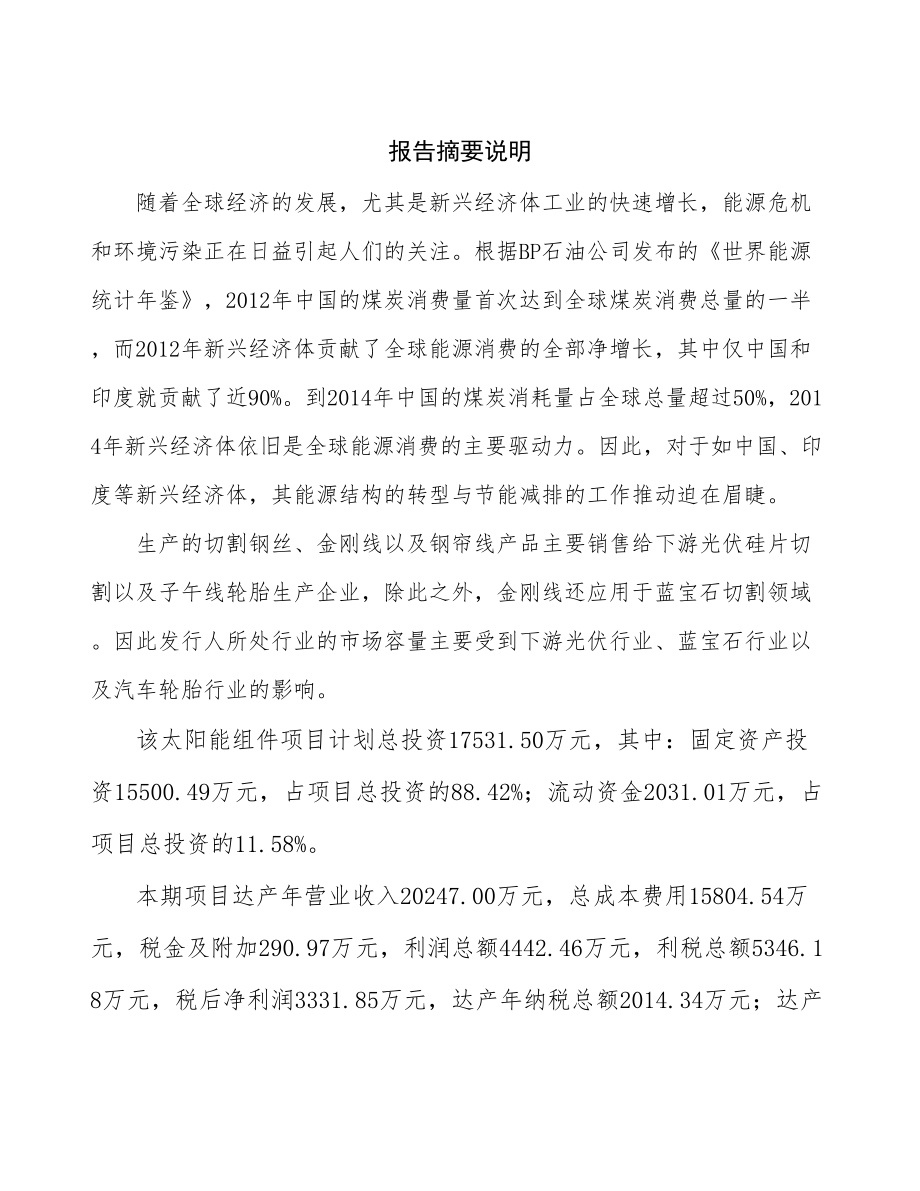 天津太阳能组件生产线项目研究报告.docx_第2页