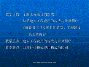 【大学课件】工程造价的组成.ppt