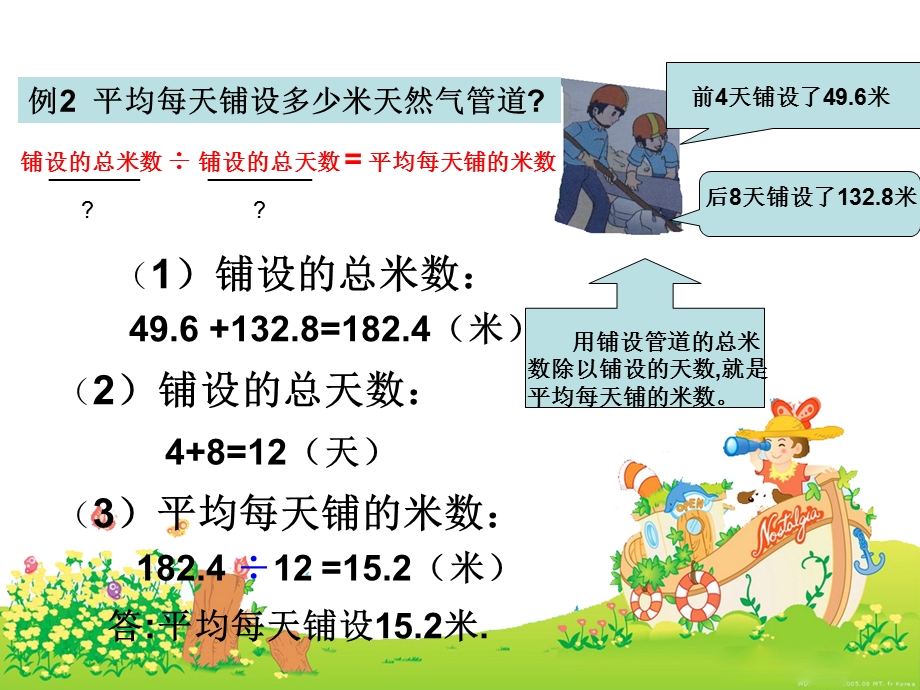 西师大版小学五年级数学上册小数例2除法解决问题.ppt_第3页