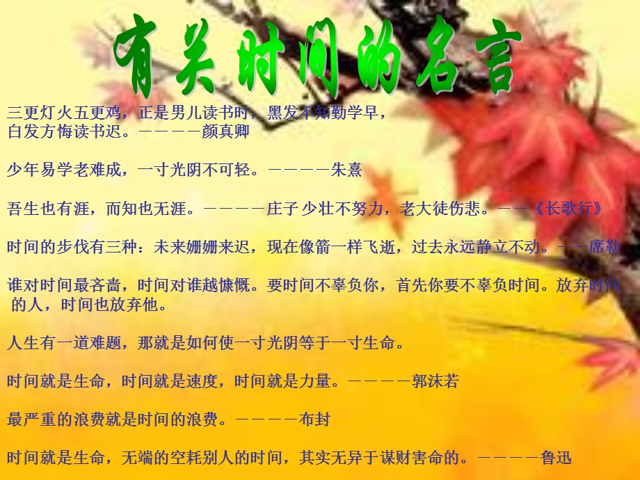 主题班会珍惜时间把握青春.ppt_第3页