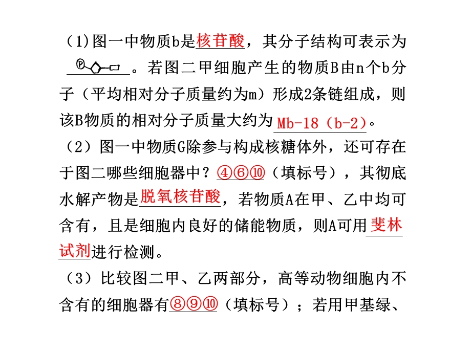 规范答题3有关物质组成和细胞结构综合应用案例.ppt_第2页