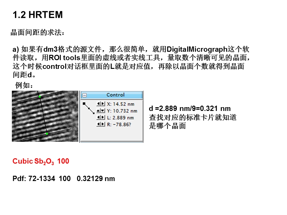 纳米粒子XRDHRTEMSAED解析举例.ppt_第3页