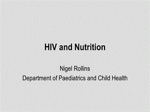 HIV and Nutrition.ppt