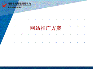 网站推广-企业网络营销解决方案.ppt