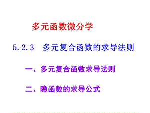 5多元复合函数及隐函数的微分法.ppt