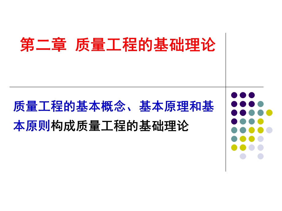 质量工程的基础理论.ppt_第1页