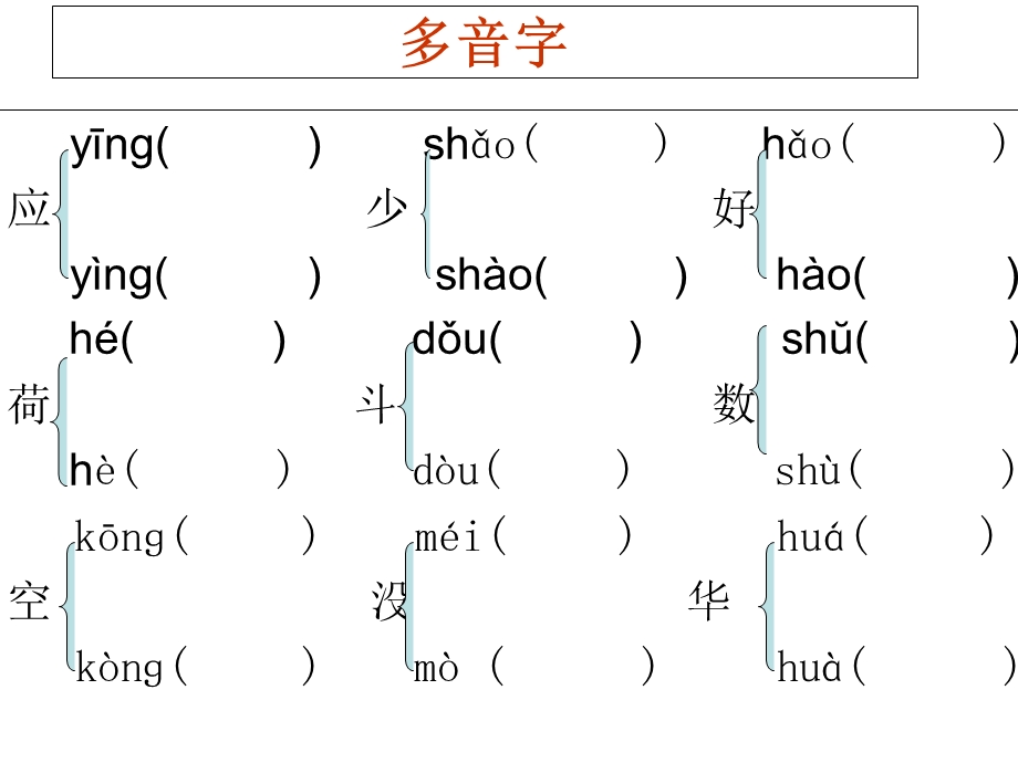 苏教版一年级语文多音字、形近字.ppt_第1页