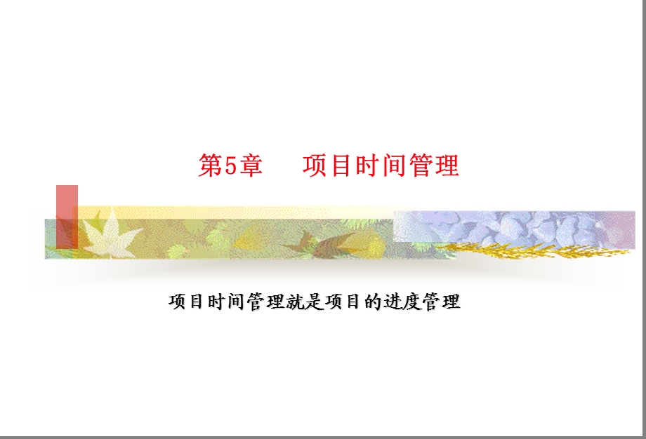 项目管理-5-项目时间管理.ppt_第1页