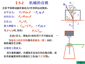 《机械原理》课件第五章②机械自锁.ppt