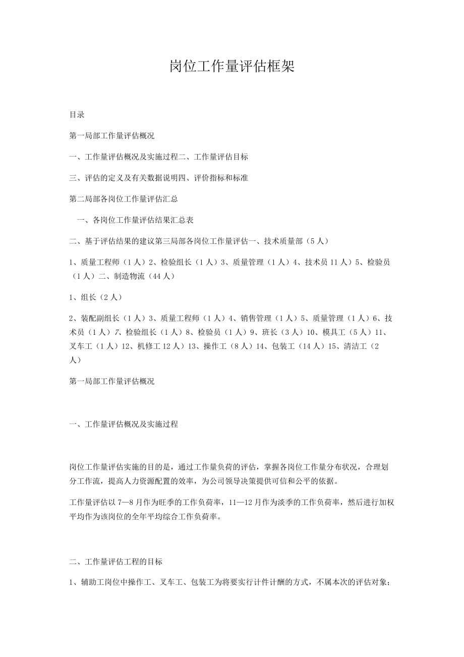 岗位工作量评估框架.docx_第1页