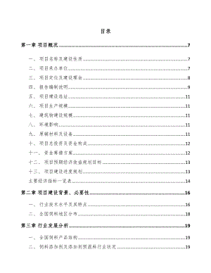 大连添加剂预混料项目可行性研究报告.docx